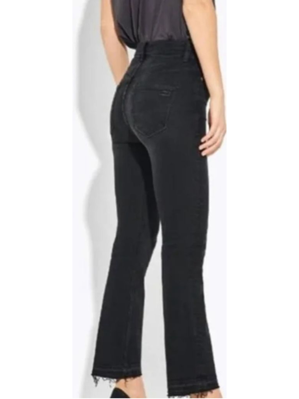 AYR The Rocker Black Ankle Cropped Jeans Size 28 - Picture 2 of 14